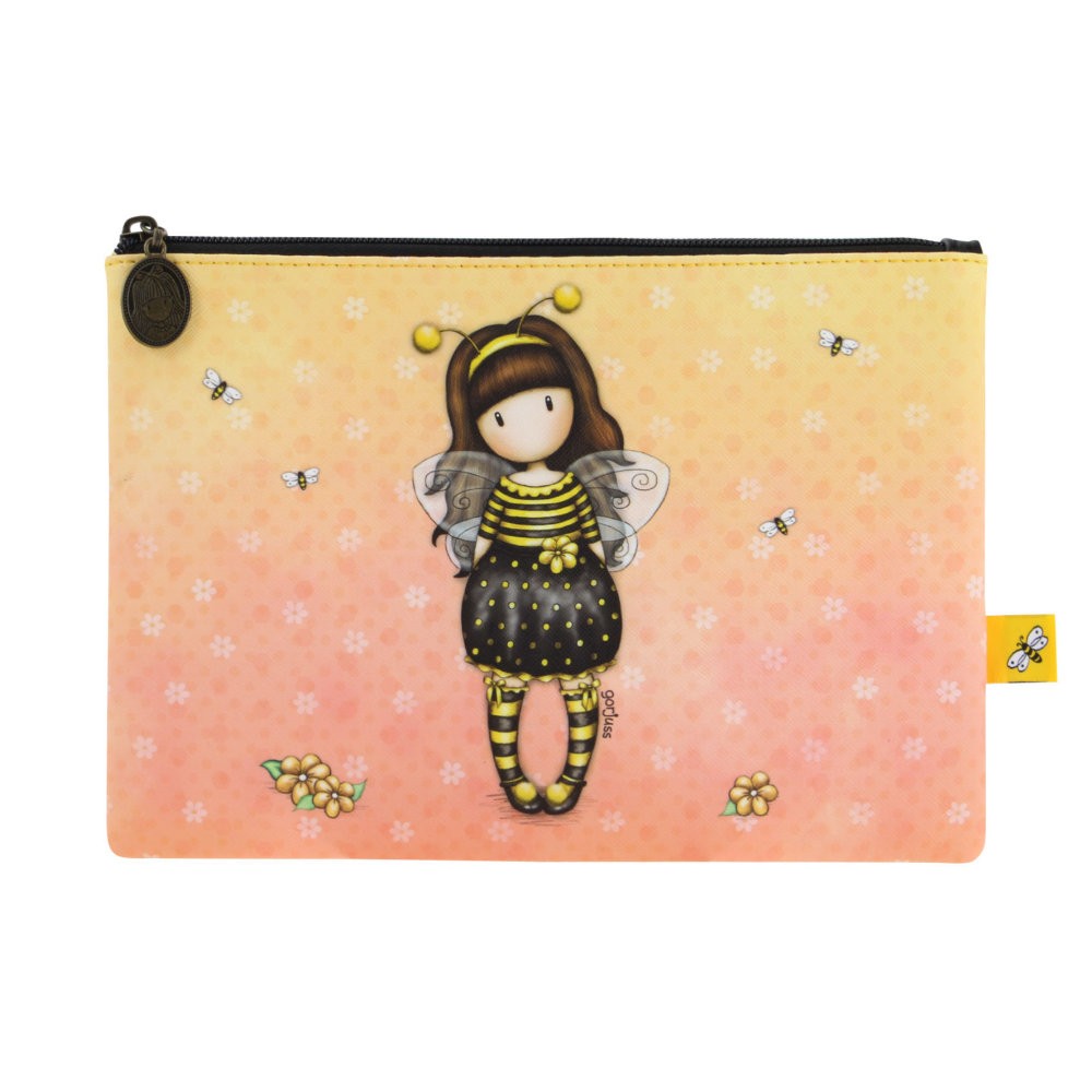 Penar tip pouch pentru accesorii Gorjuss - Bee Loved, 25 x 17.5 x 0.5 cm
