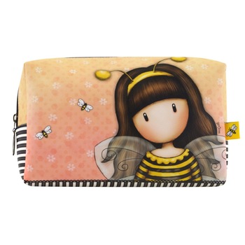 Penar tip pouch pentru accesorii Gorjuss - Bee Loved, 23 x 14 x 10 cm Penar tip pouch pentru accesorii Gorjuss - Bee Loved, 23 x 14 x 10 cm