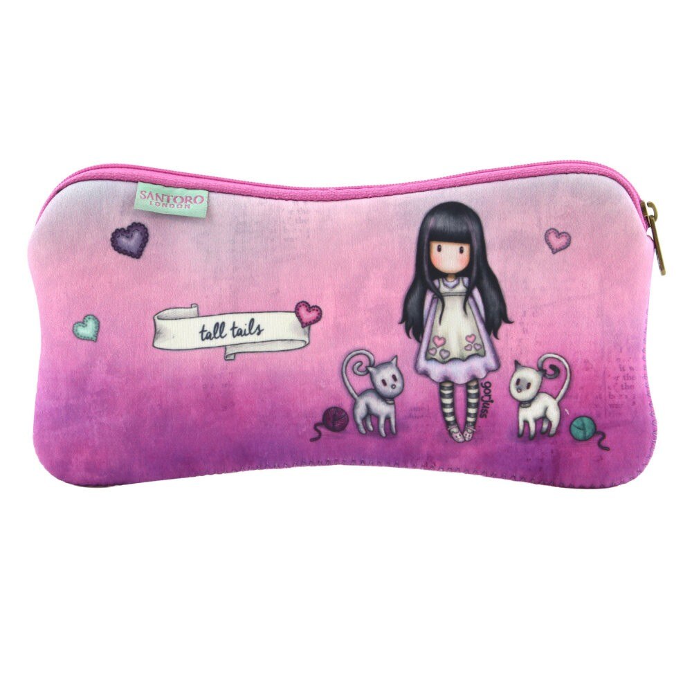 Penar tip pouch de neopren Gorjuss - Tall Tails, 22 x 10 x 1 cm