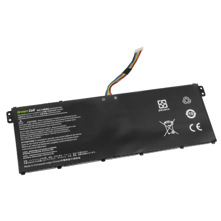 AC14B3K AC14B8K батерия за лаптоп за Acer Aspire 5 A515 A517 R15 R5-571T Spin 3 SP315-51 SP513-51 Swift 3 SF314-52 Зелена клетъчна батерия