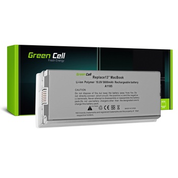Baterie laptop A1185 pentru Apple MacBook 13 A1181 (2006, 2007, 2008, 2009) acumulator marca Green Cell Baterie laptop A1185 pentru Apple MacBook 13 A1181 (2006, 2007, 2008, 2009) acumulator marca Green Cell