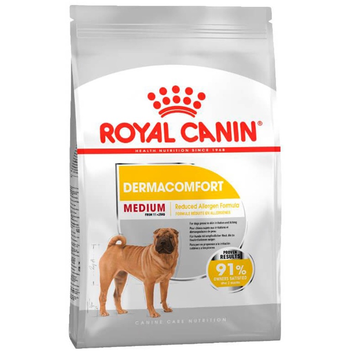 Hrana uscata pentru caini Royal Canin, CCN Medium Dermacomfort, 3 Kg