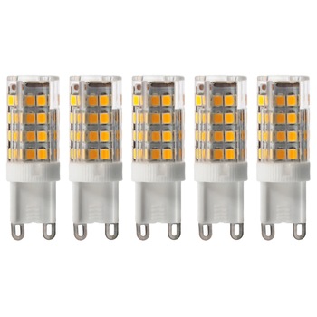 Set 5 becuri led G9, 5W(40W), 470lm, A+, lumina calda, Lumiled Set 5 becuri led G9, 5W(40W), 470lm, A+, lumina calda, Lumiled