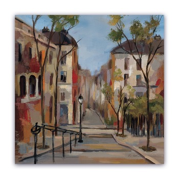 Tablou Canvas - Vintage, Strada, Paris, 100 x 100 cm Tablou Canvas - Vintage, Strada, Paris, 100 x 100 cm