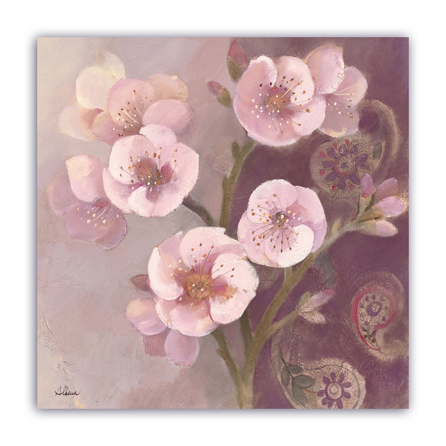 Tablou Canvas - Vintage, Floral, Orhidee, Roz, 80 x 80 cm