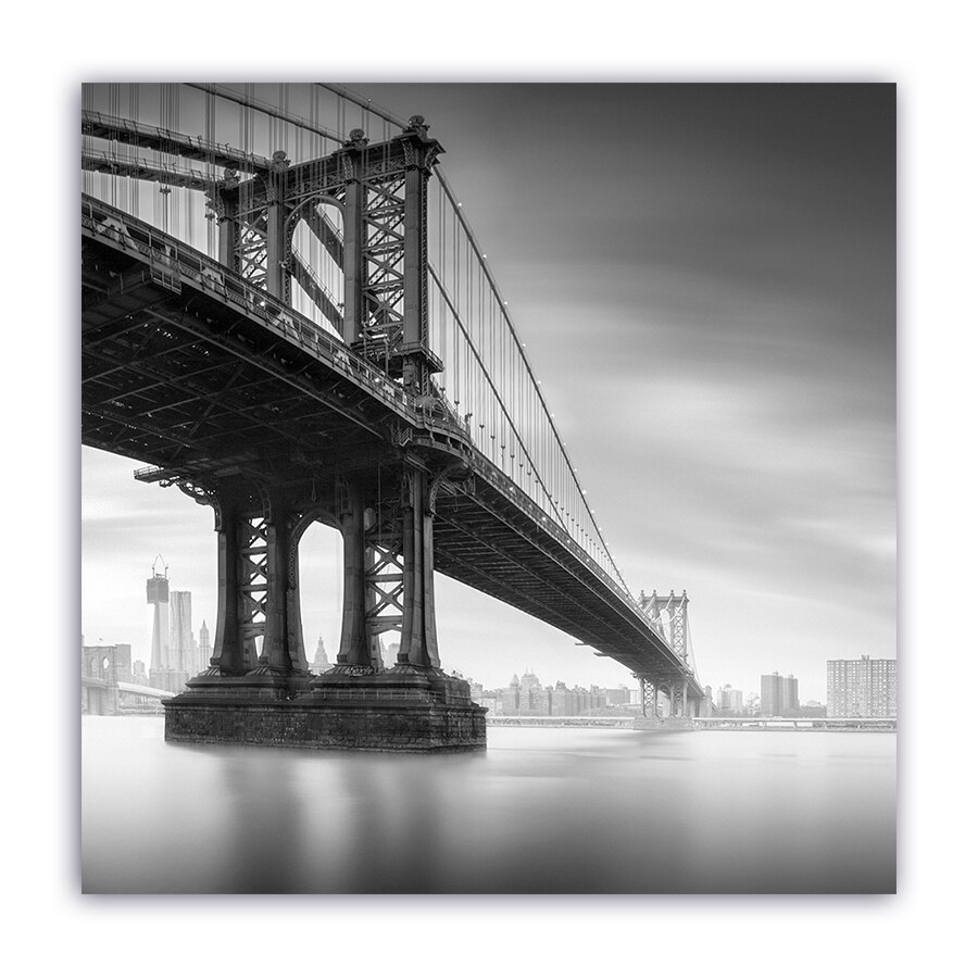 Tablou Canvas - Vintage, Monochrom, Brooklyn, Pod, 100 x 100 cm