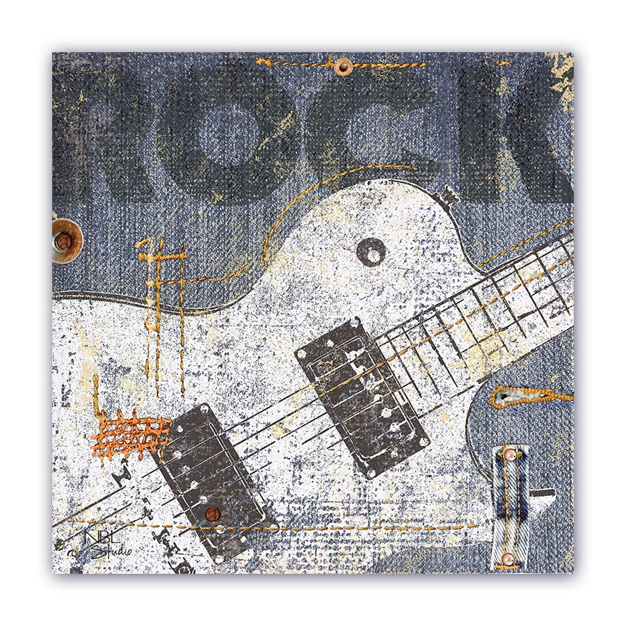 Tablou Canvas - Vintage, Muzica, Instrument, Chitara, 80 x 80 cm