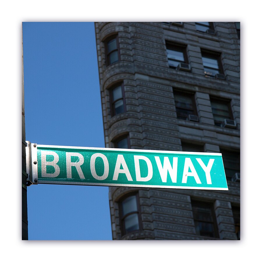 Tablou Canvas - Vintage, Monochrom, Broadway, New York, 100 x 100 cm