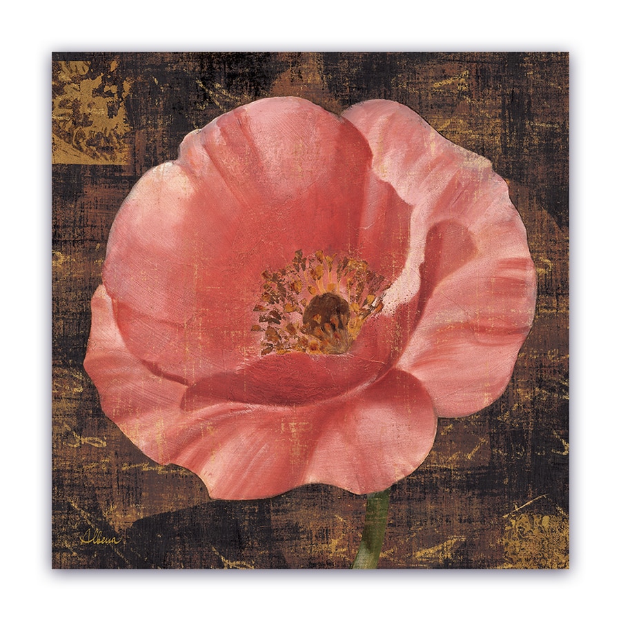 Tablou Canvas - Vintage, Lalea, Floral, Roz, 80 x 80 cm