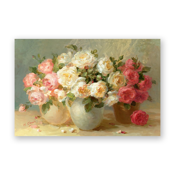 Tablou Canvas - Floare, Bujori, Buchet, 90 x 120 cm