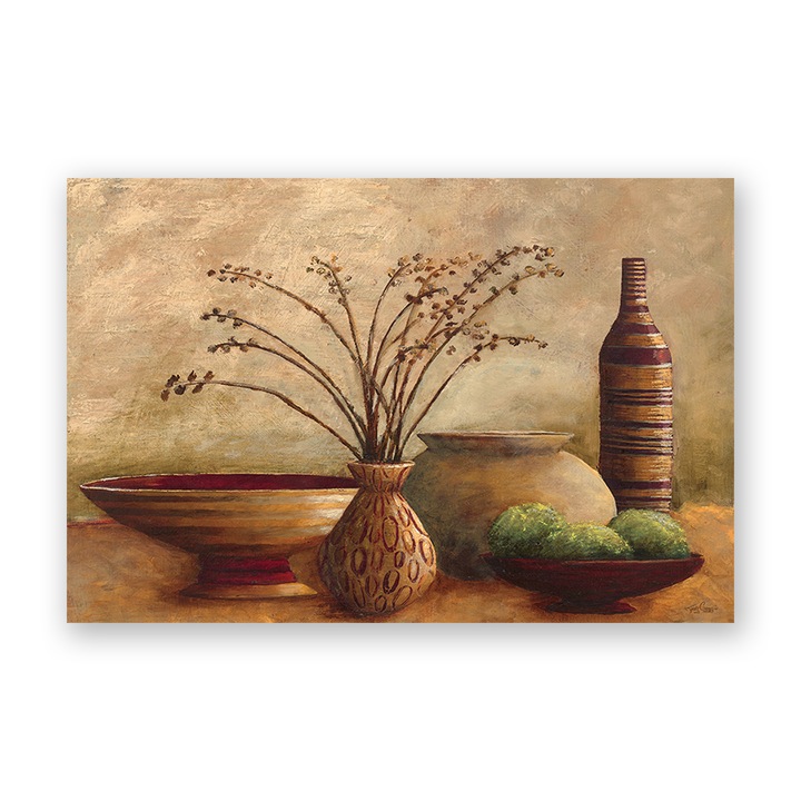 Tablou Canvas - Vaze,Natura Moarta, Floare, 90 x 120 cm