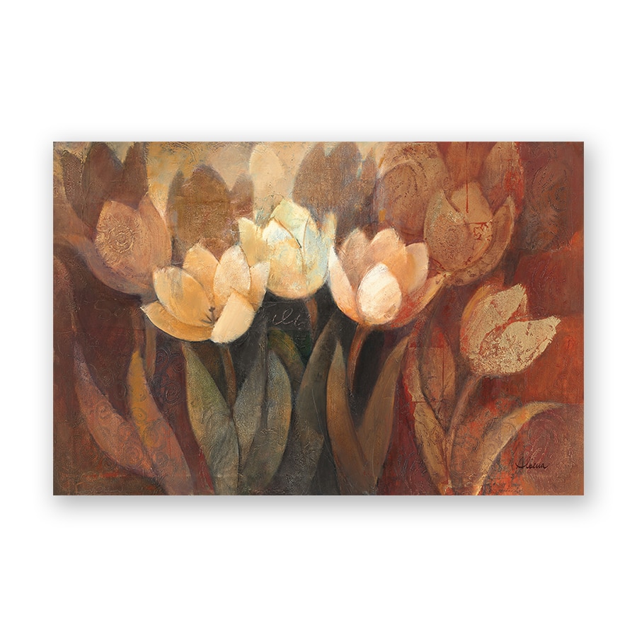 Tablou Canvas - Floral, Lalele, Alb, 90 x 120 cm