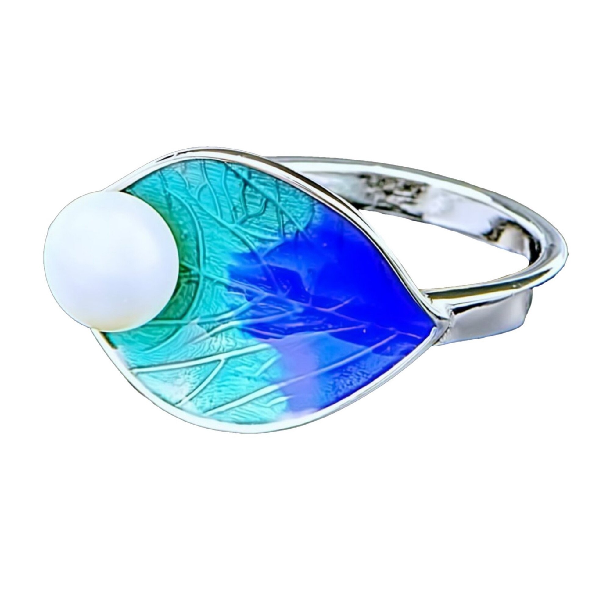 Inel din Argint 925 cu Perla Naturala, Azure