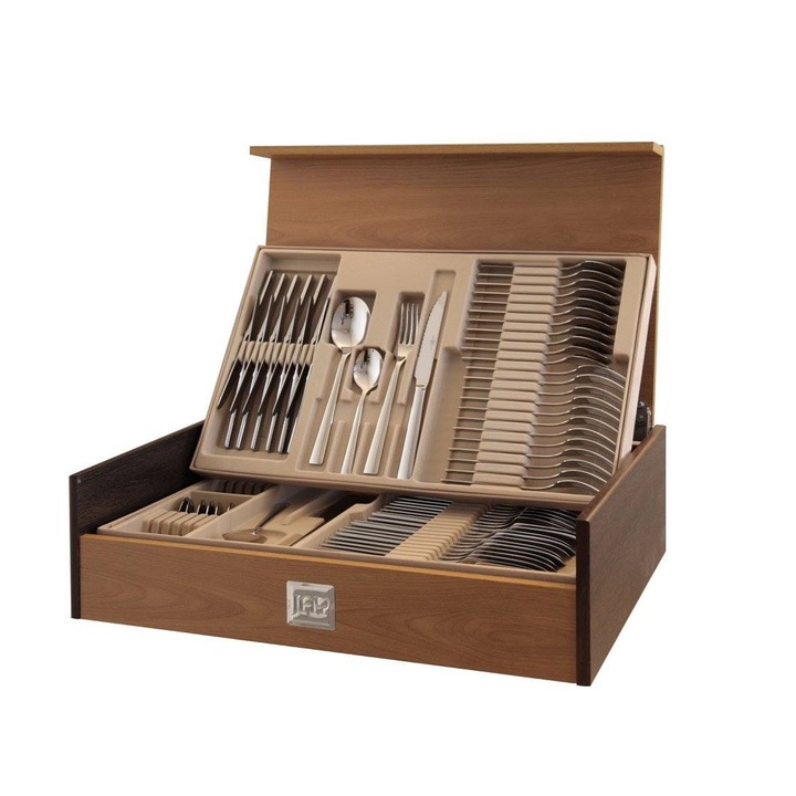 Set tacamuri Vanity, 75 piese, inox