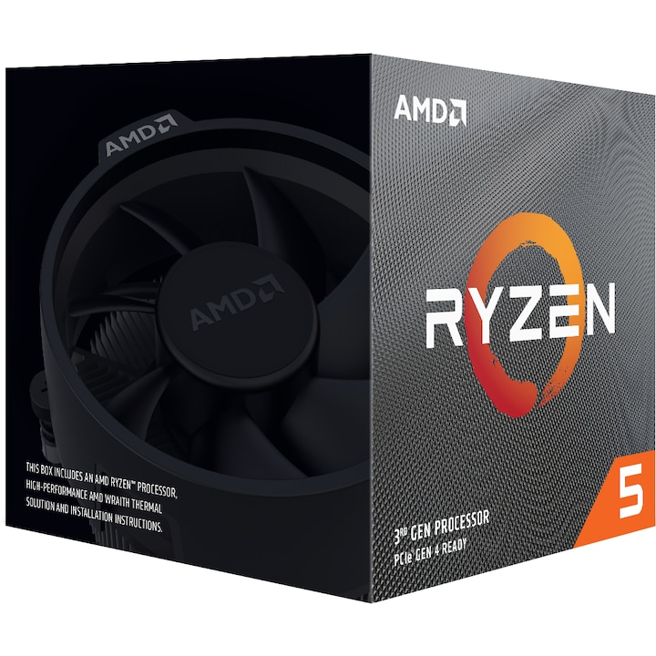 Procesor AMD Ryzen™ 5 3600X, 35MB, 4.4 GHz cu Wraith Spire cooler