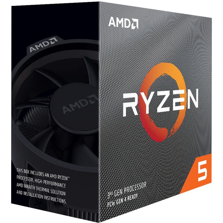 AMD Ryzen™ 5 3600, 35 MB, 4,2 GHz-es processzor Wraith Stealth hűtővel