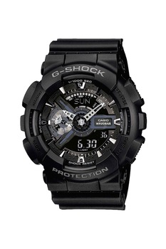 Casio, Ceas cronograf analog-digital, rezistent la socuri, Negru Casio, Ceas cronograf analog-digital, rezistent la socuri, Negru