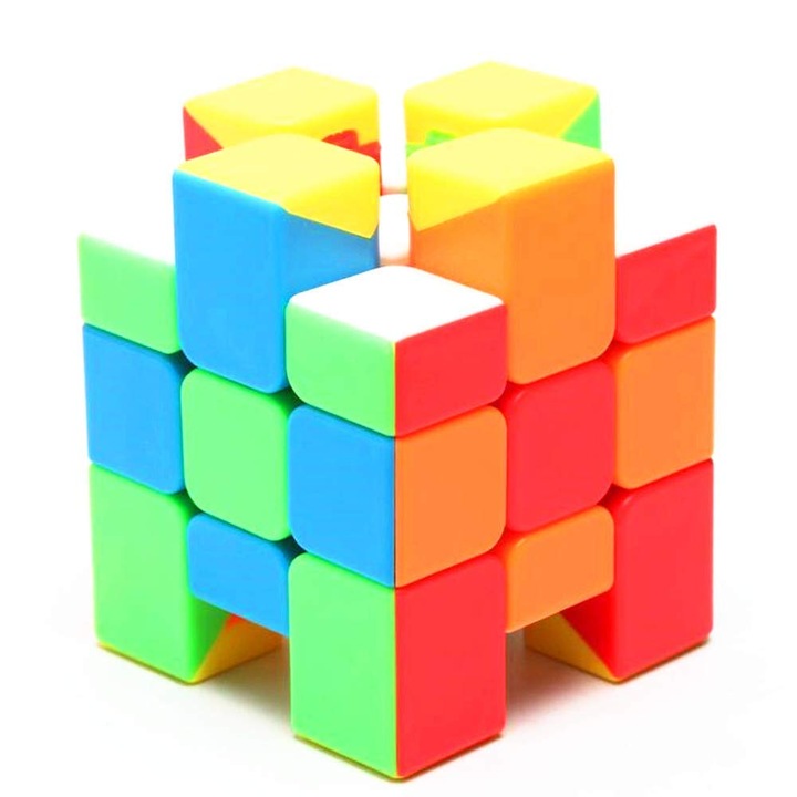 Кубът на Рубик 3x3x3 Асиметричeн MoYu Stickerless, 72CUB