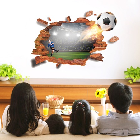 Dekorativni Stikeri Otvor V Stenata Futbol Bv 82stk 88 Cm Emag Bg