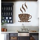 Sticker decorativ perete COFFEE 45X30 CM