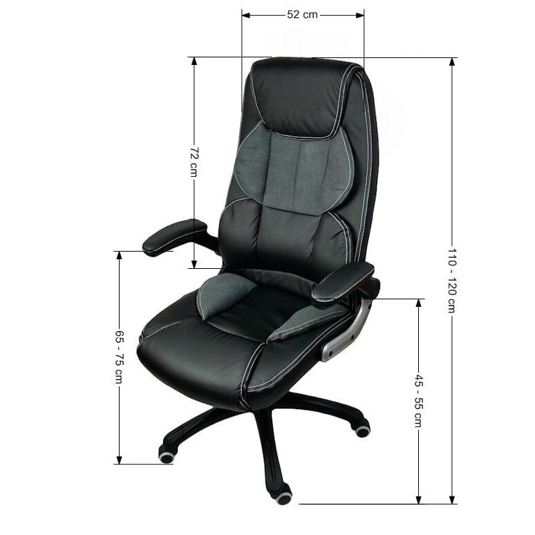 Zenga X8 Gamer Szék Műbőr Textil Fekete Szürke Zenga X8 Gamer Szék Műbőr Textil Fekete Szürke