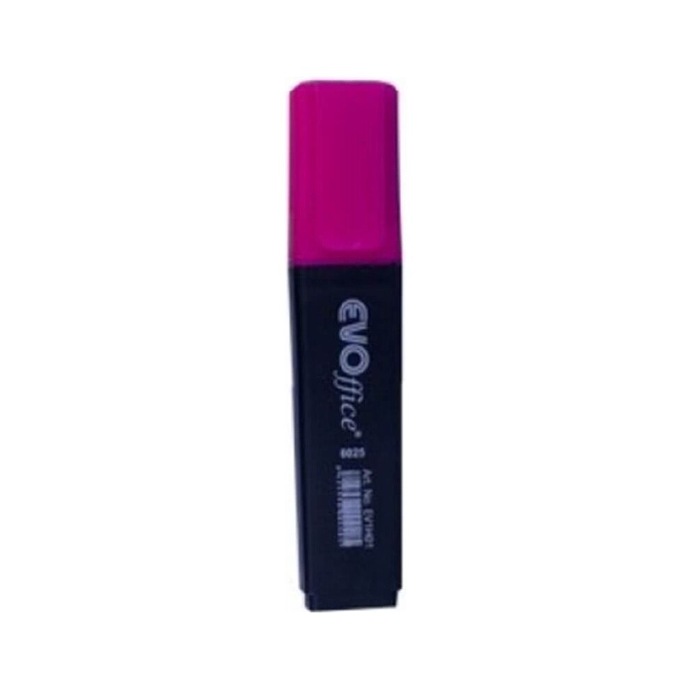 Textmarker EVOffice, Roz Fluorescent cu Varf Tesit - Evidentiator Text, Highlighter Roz Fluorescent