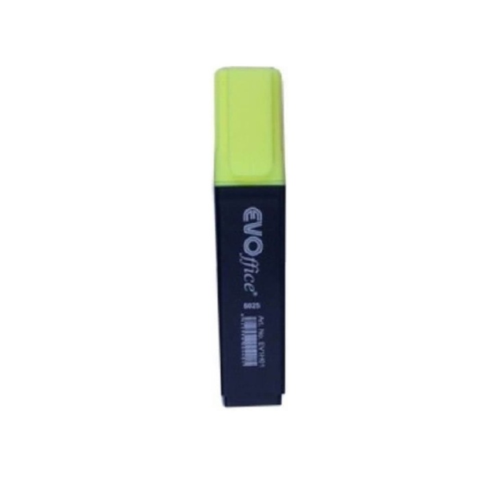 Textmarker EVOffice, Galben Fluorescent cu Varf Tesit - Evidentiator Text, Highlighter Galben Fluorescent