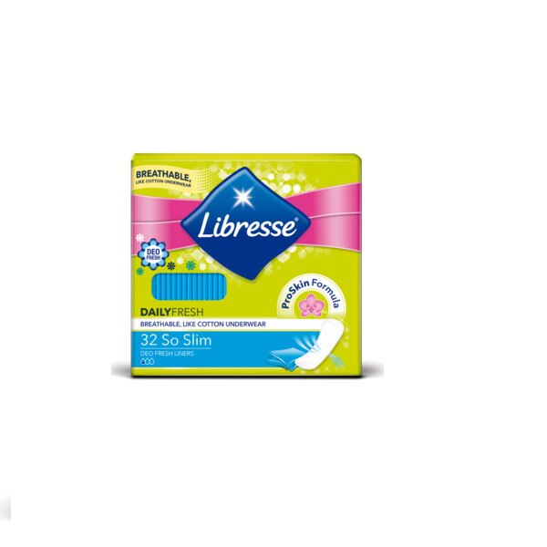 Absorbante, Libresse Zilnic So Slim Deo Fresh, 32 buc/set
