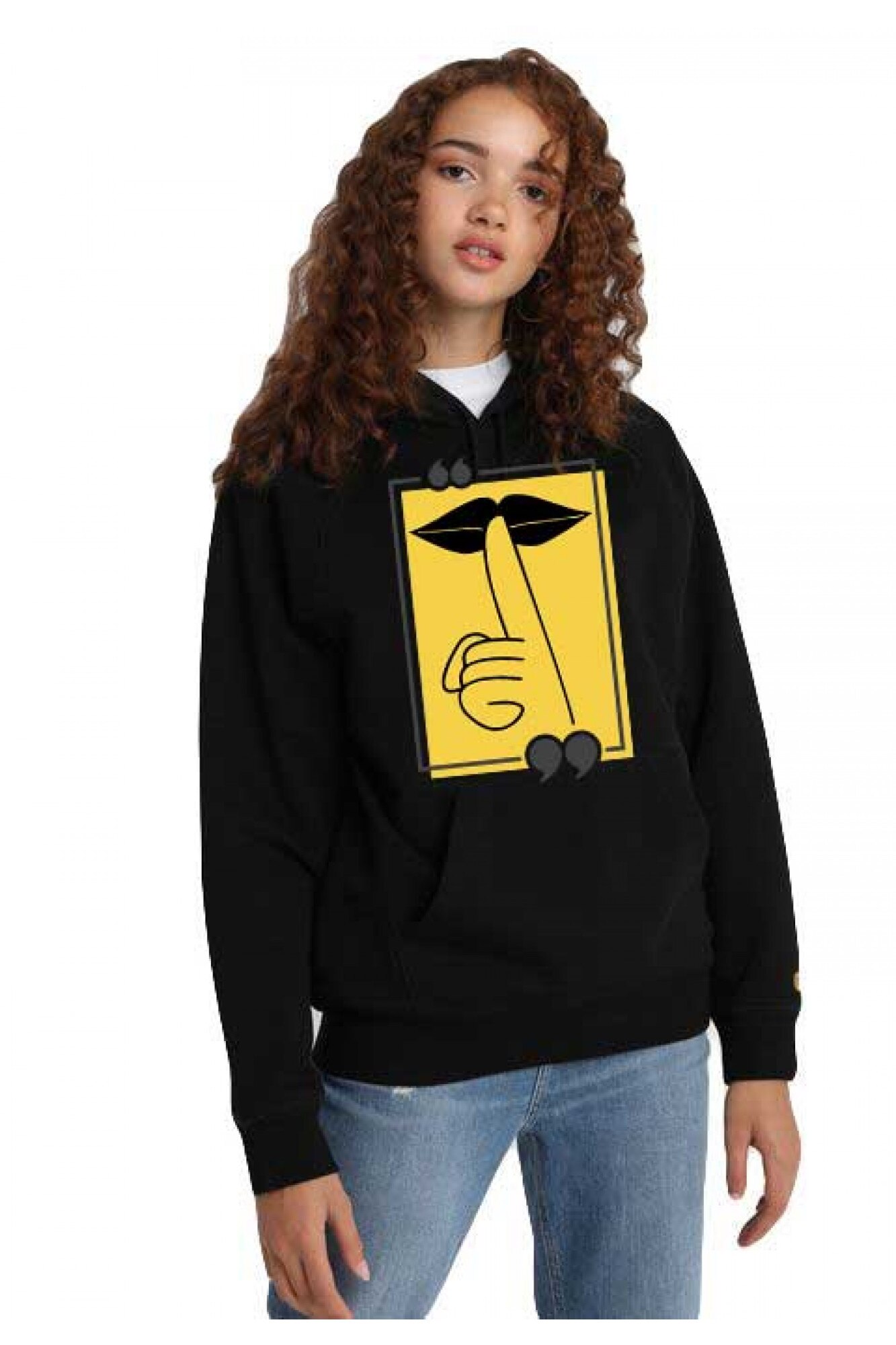 Hanorac dama negru - Don`t Speak