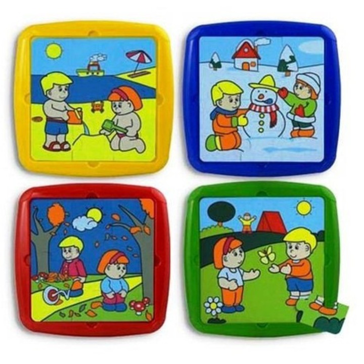 Set Miniland 4 Puzzle Activitati de Sezon