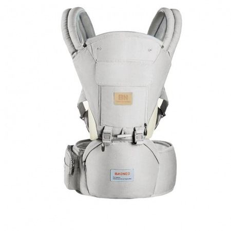 Marsupiu Ergonomic Baoneo Cu Scaunel All In One Gri Jeans 3 25