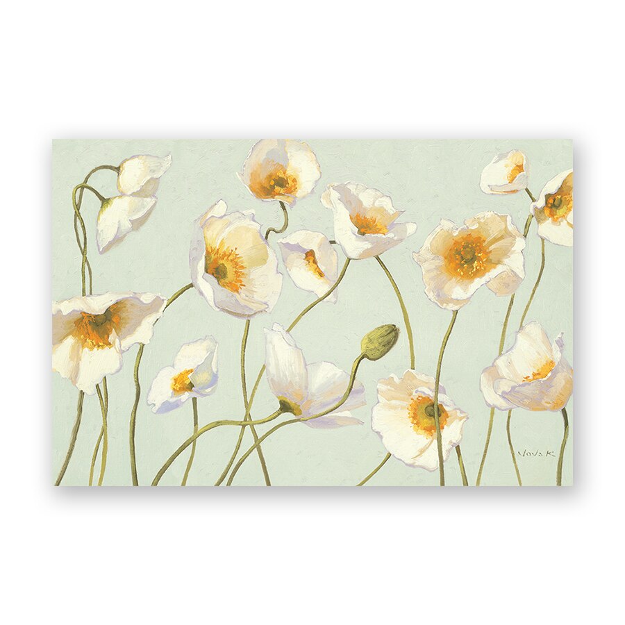 Tablou Canvas - Tablou Canvas - Lalele, Inflorit, Alb, 80 x 120 cm