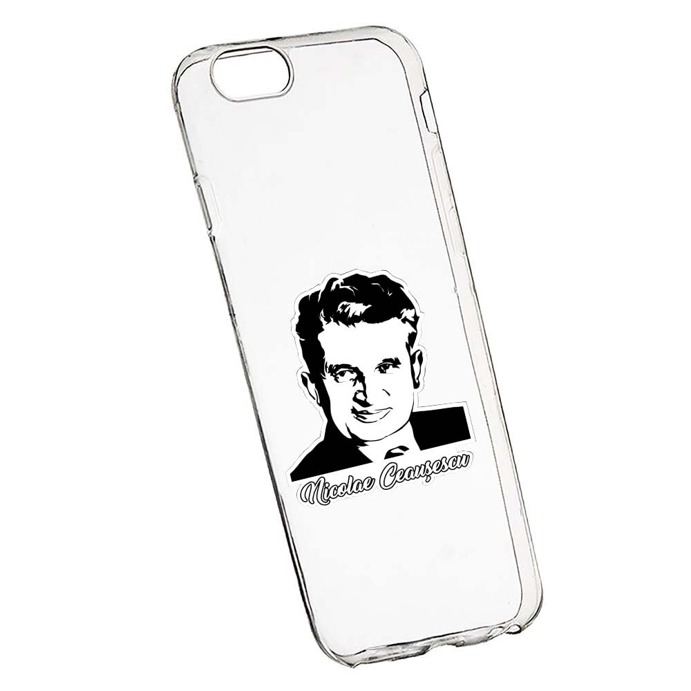 Husa de protectie Ceausescu pentru Apple iPhone 7 Plus /8 Plus, rezistenta la uzura, anti-alunecare, din silicon Premium, 223