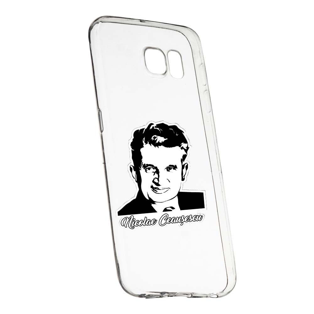 Husa de protectie Ceausescu pentru Samsung Galaxy S6, rezistenta la uzura, anti-alunecare, din silicon Premium, 223