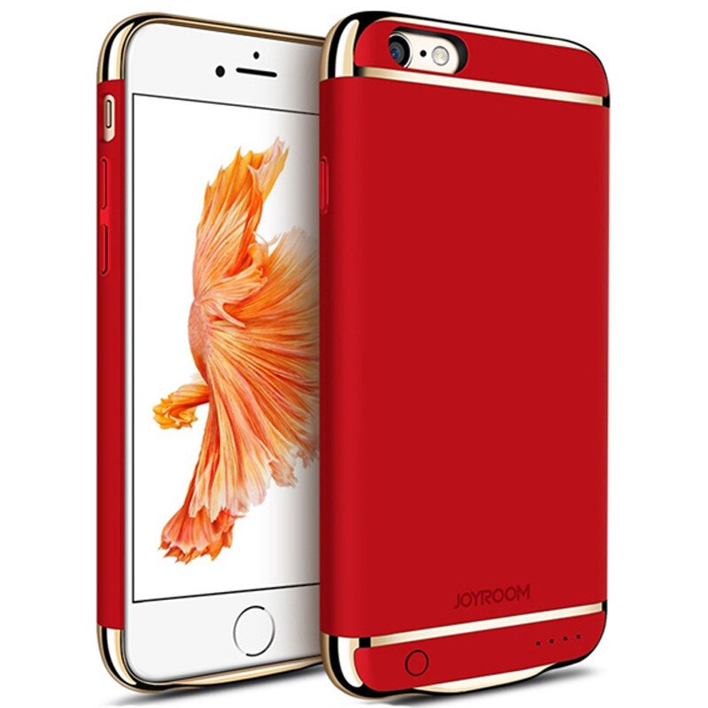 Husa Baterie Ultraslim iPhone 6 Plus/6s Plus, iUni Joyroom 3500mAh, Red