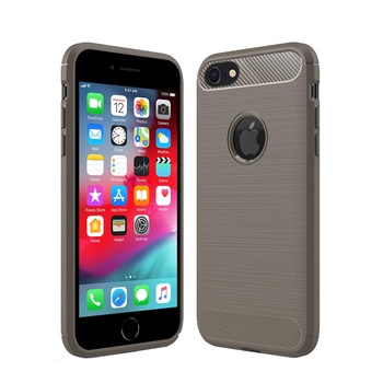 Husa iPhone 8 / 7, Slim Armor Carbon, carcasa spate Antisoc, Gri