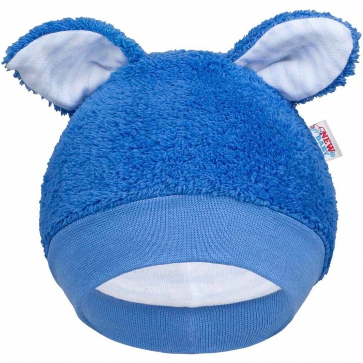 New Baby Téli Baba Sapka Fülecske Kék 32471