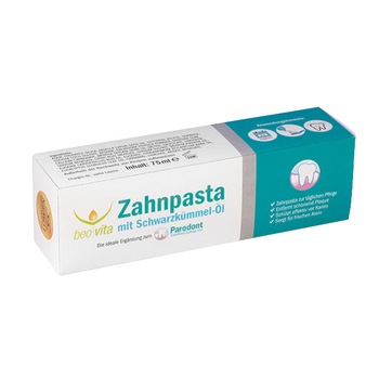 Pasta de dinti Parodont cu ulei de chimen negru Egiptean autentic, bio, vegetariana, vegan, 75ml Pasta de dinti Parodont cu ulei de chimen negru Egiptean autentic, bio, vegetariana, vegan, 75ml
