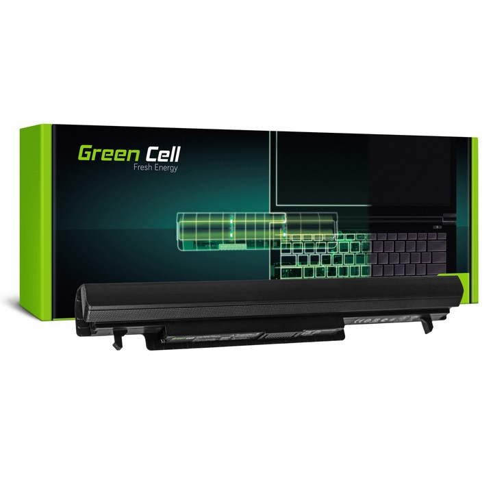 ﻿Baterie laptop A41-K56 A32-K56 A42-K56 pentru Asus K56 K56C K56CA K56CB K56CM R505 S56 acumulator marca Green Cell