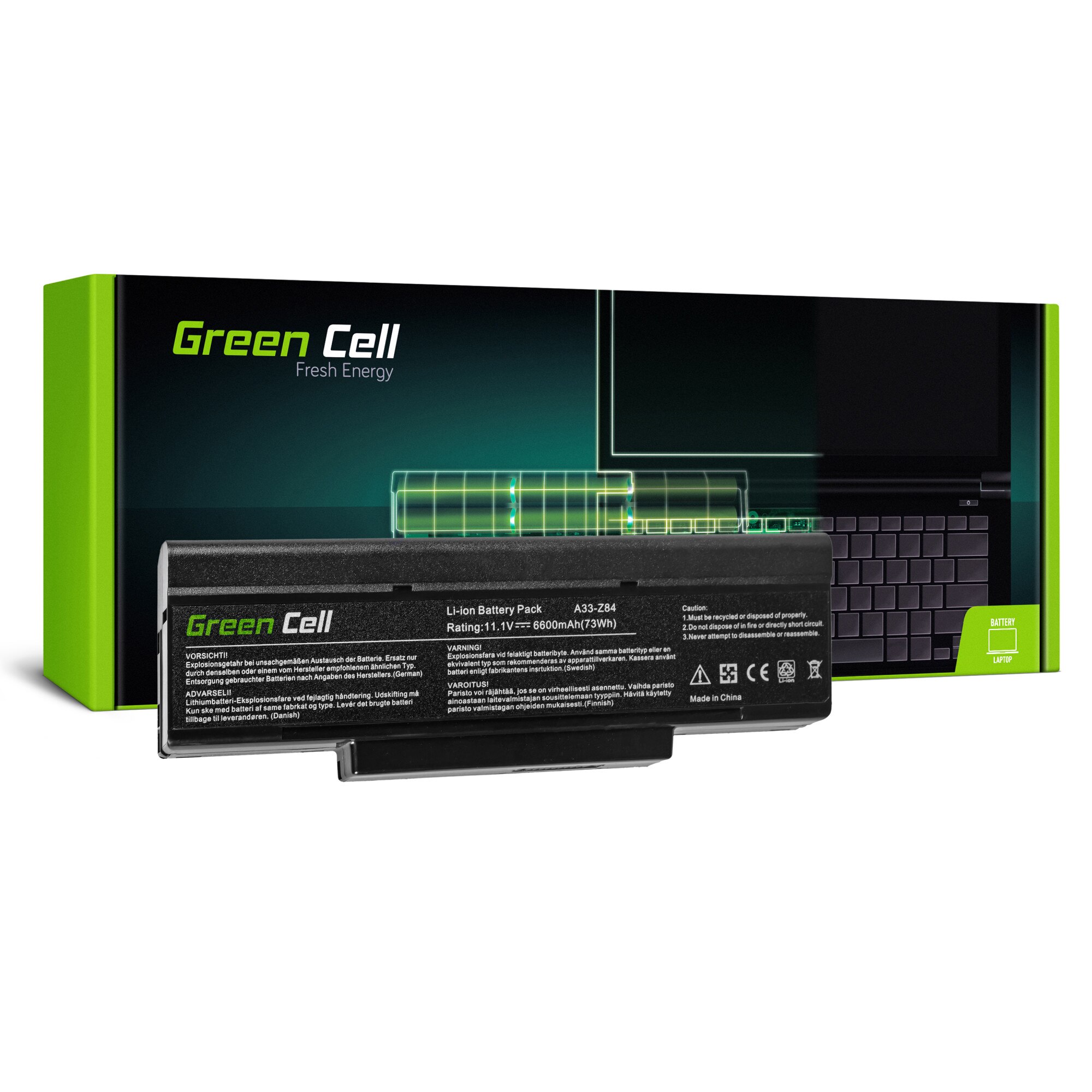Baterie 2C.201S0.001 3UR18650F-2-QC11 pentru Asus (6600mAh 11.1V) Laptop acumulator marca Green Cell®