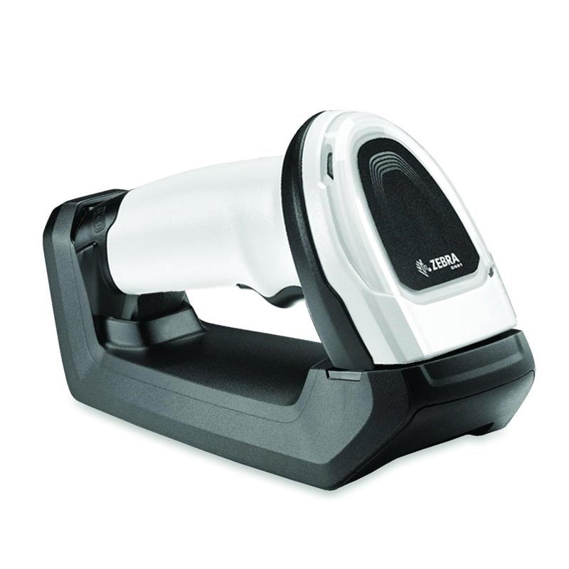 Cititor coduri de bare Zebra DS8100, 2D, Bluetooth, kit, alb