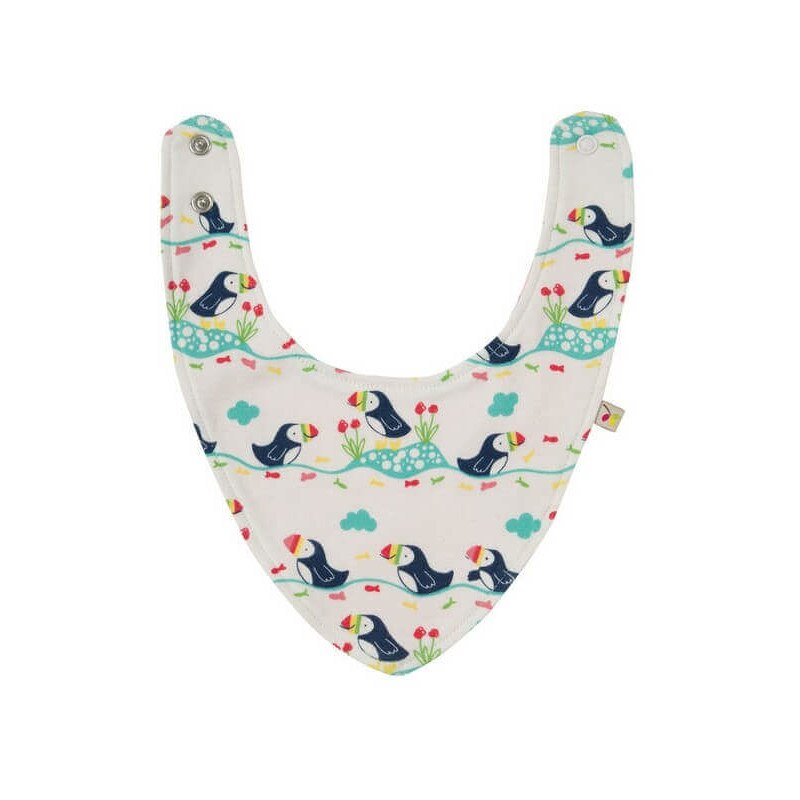 Baveta, Soft White Puffin Parade, Frugi, fete