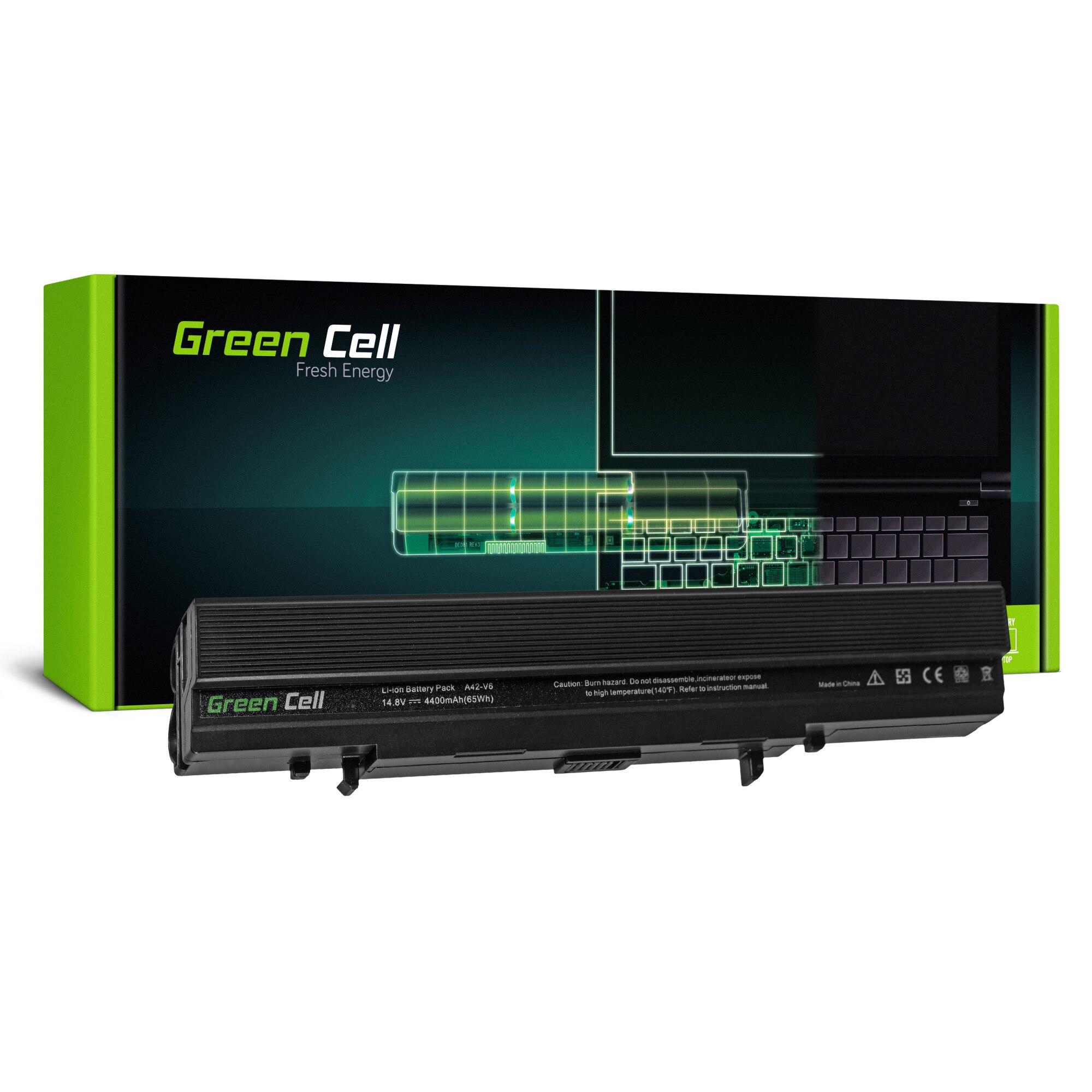 Baterie 90-NAA1B1000S2691061 A42-V6 pentru Asus (4400mAh 14.8V) Laptop acumulator marca Green Cell®