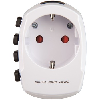 Adaptor Hama World Travel Pro, 3 pini Adaptor Hama World Travel Pro, 3 pini