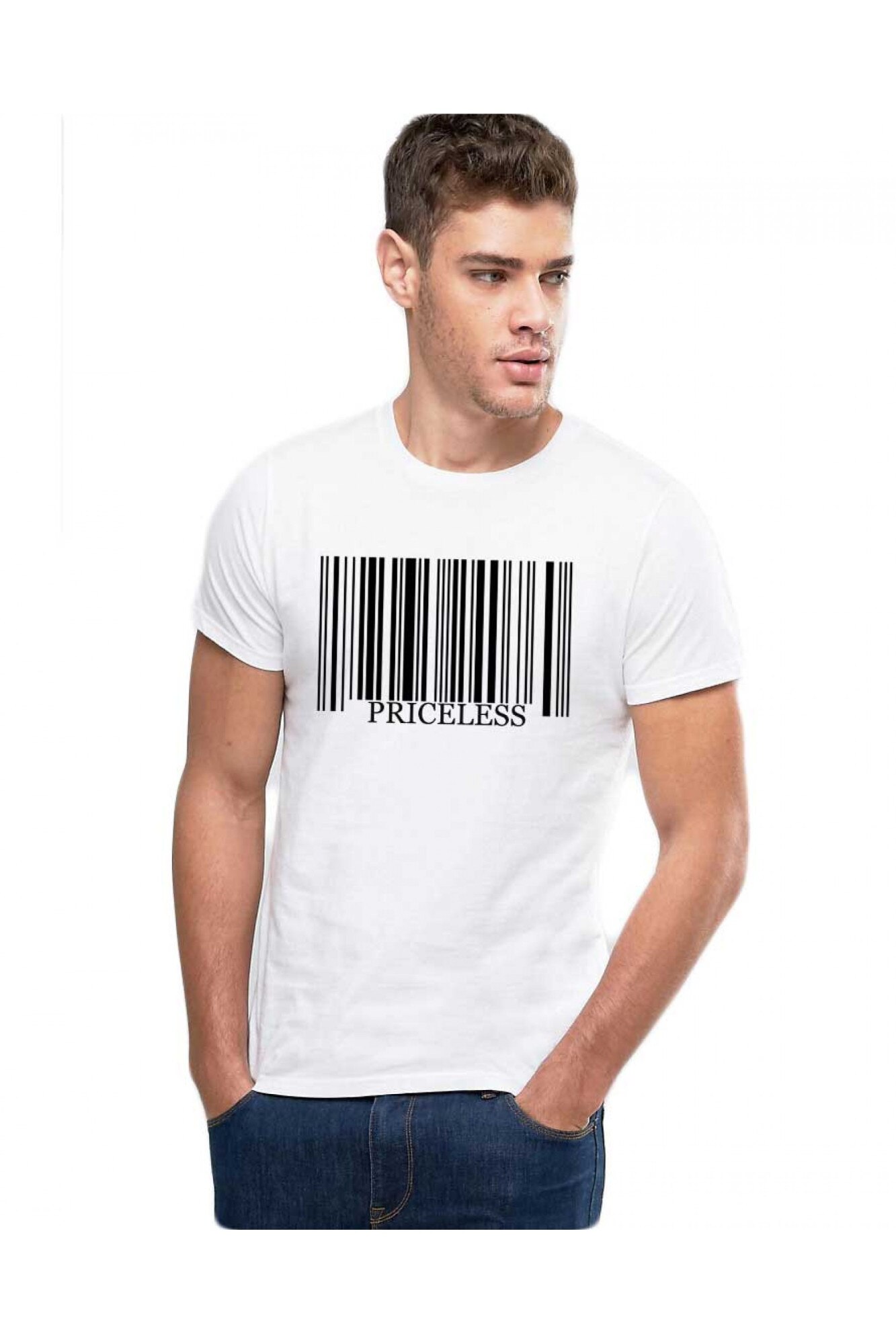 Tricou barbati alb - Priceless