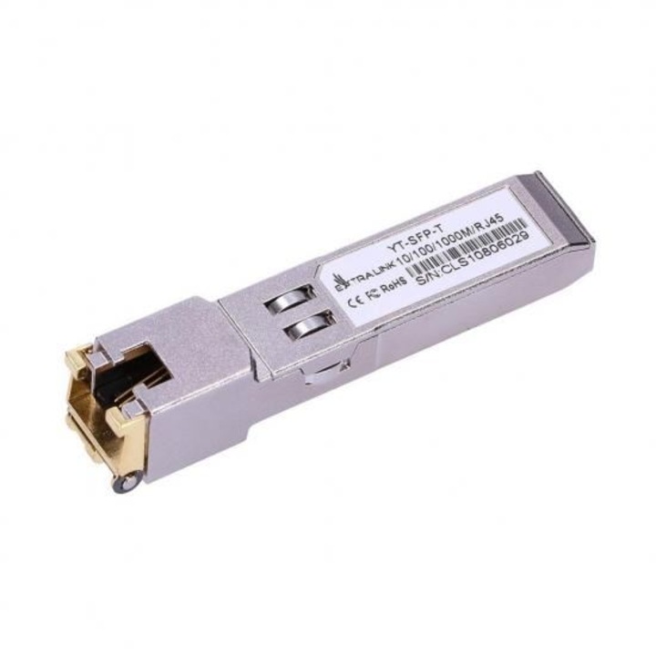 Модул ExtraLink, Меден, SFP RJ45 10GbE, Сив
