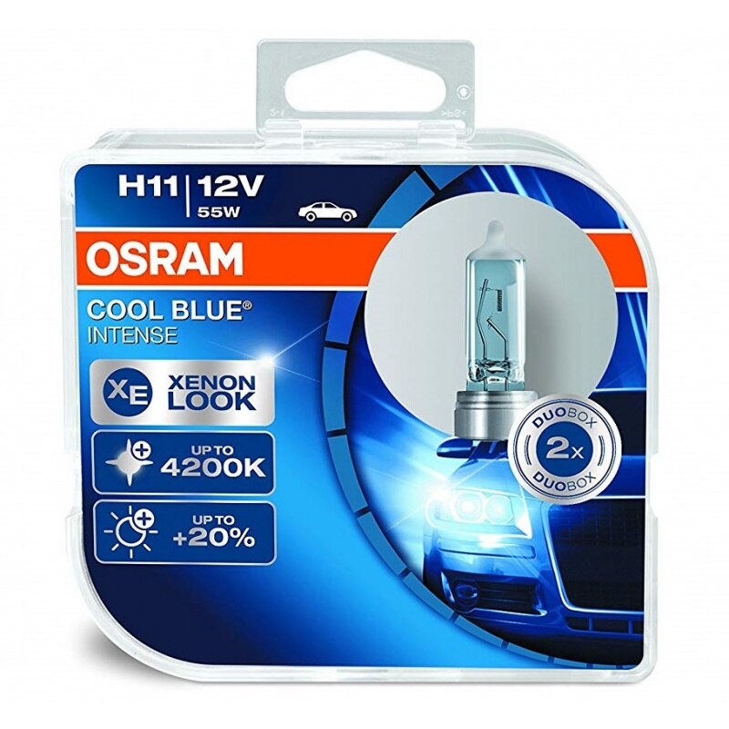Bec Osram H11 12V 55W Cool Blue Intense 64211CBIDUO Set 2 Buc
