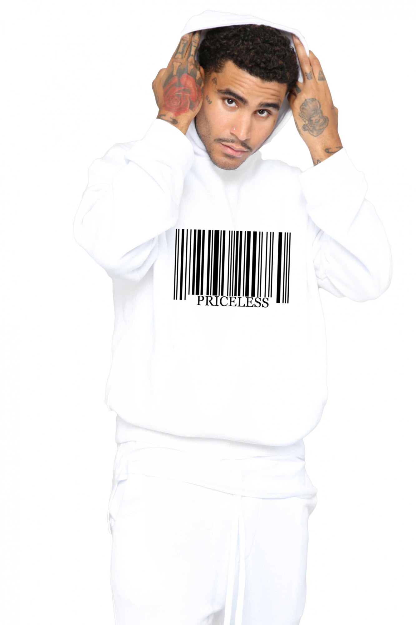 Hanorac Barbati Alb - Priceless