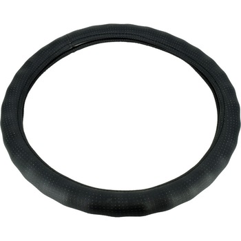 Husa volan imitatie piele iMK Design modern, Marimea M, Negru Husa volan imitatie piele iMK Design modern, Marimea M, Negru