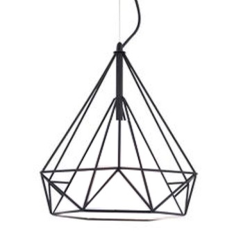 Pendul Ilumina din metal cu model in triunghi, lustran negru x-1 , 25x120 cm Pendul Ilumina din metal cu model in triunghi, lustran negru x-1 , 25x120 cm